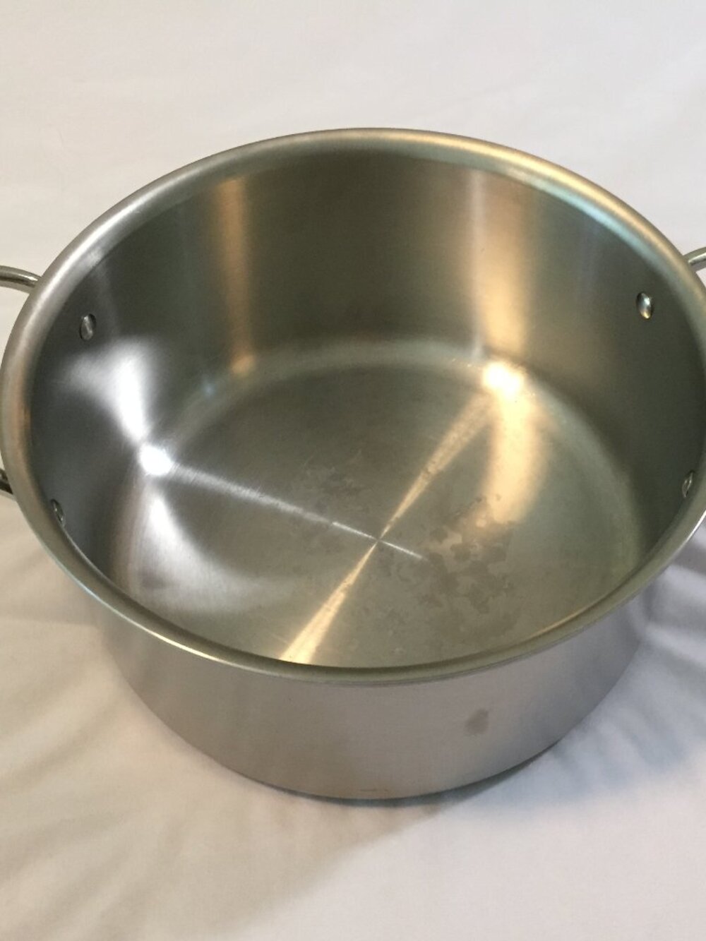 All-Clad Stainless Steel 8 Quart Stock Pot No Lid Made In The USA D5  #0141510